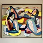 Summer composition by contemporary artist Hennie Niemann jnr, interior installation, 2024